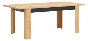 Zondo Blagovaonski stol Ostia STO/7/16 (hrast artisan + hrast crni) (za 6 do 8 osoba). 1025966