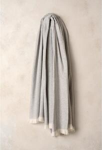 Svijetlo sivi pokrivač pamuk Euromant Linen, 140 x 160 cm