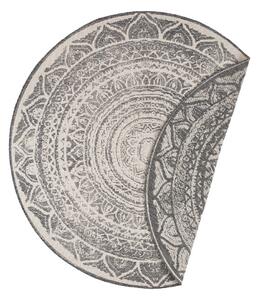 Sivo-krem vanjski tepih NORTHRUGS Siruma, ø 140 cm