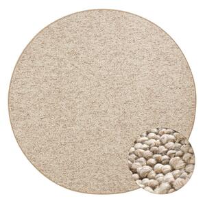 Svjetlo smeđi okrugli tepih ø 200 cm Wolly – BT Carpet