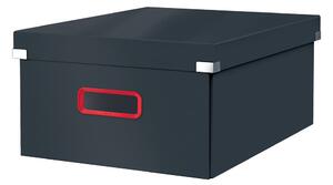 Siva kutija za pohranu Leitz Cozy Click & Store, dužine 48 cm