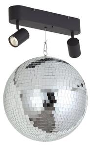 Retro visilica disko kugla uklj. LED 2-svjetla s daljinskim upravljačem - Discoball