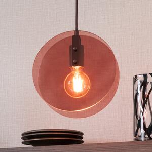 IT´S ABOUT ROMI IT'S viseća lampa Toledo, smeđa, Ø 25 cm, Smeđa / hrđa, spavaća soba, Staklo