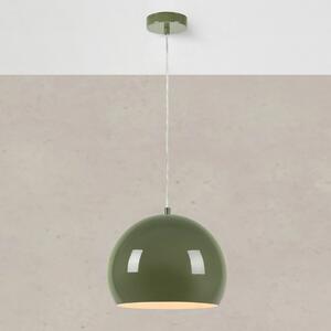 Markslöjd Viseća lampa Pop, Ø 28 cm, zelena, metalna, prigušiva, Zelena, Dnevni boravak/blagovaonica, Metal