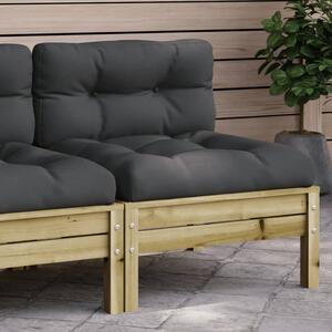 VidaXL Vrtna sofa s jastucima od impregnirane borovine