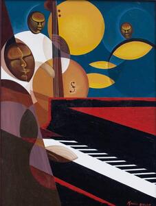 Mucherera, Kaaria - Reprodukcija umjetnosti Cobalt Jazz, 2007, (30 x 40 cm)