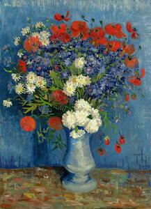 Gogh, Vincent van - Reprodukcija Still Life: Vase with Cornflowers and Poppies, 1887, (30 x 40 cm)