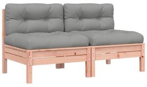 VidaXL Vrtna sofa s jastucima 2 kom od masivnog drva duglazije