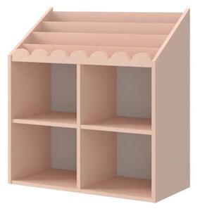 Bellamy Book Nook Montessori regal za knjige, vintage rose