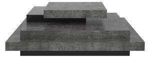 Sivi stolić za kavu u betonskom dekoru 110x110 cm Slate - TemaHome