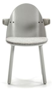 Siva stolica s naslonima za ruke Teulat Uma