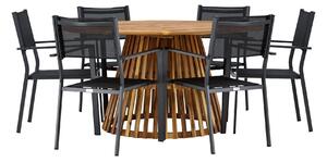 Set stola i stolica Dallas 4799Drvo, Tekstil
