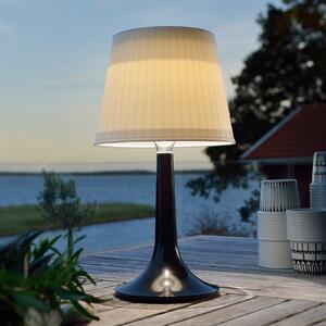 Crna LED solarna stolna lampa Assisi Sitra