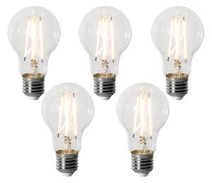 Set od 5 E27 prigušivih LED žarulja A60 6W 700 lm 2200K