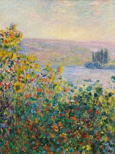 Reprodukcija Flower Beds in Vétheuil (1881), Claude Monet