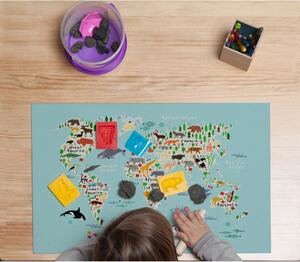 Prostirka za stol Little Nice Things World Map, 55 x 35 cm