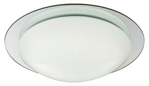 Lavida Okrugla stropna LED svjetiljka Limena (18 W, Ø x V: 380 mm x 10,5 cm, Bijelo-srebrne boje)