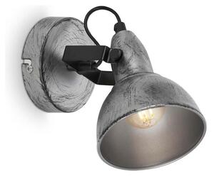 Briloner 2049-014 - Zidna reflektorska svjetiljka RETRO 1xE14/40W/230V siva