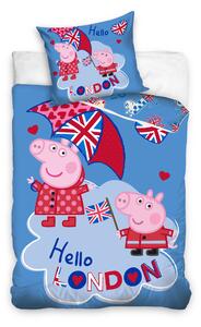 Dječija posteljina PEPPA PIG Hello London plava