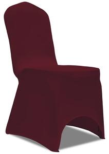 VidaXL Rastezljiva navlaka za stolice 4 kom Bordo boja