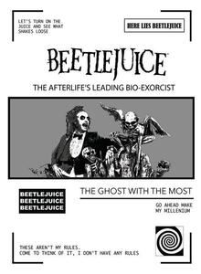 Umjetnički plakat Beetlejuice - The Ghost, (26.7 x 40 cm)