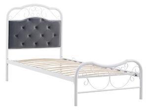 Krevet Houston 1452 Jednostruki, Bijela, 90x200, Basi a doghePodnice za krevet, 92x209x115cm