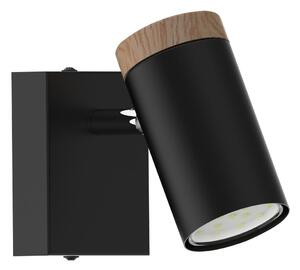 Zidna reflektorska svjetiljka LAGOS 1xGU10/15W/230V crna/smeđa