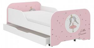 Prekrasan dječji krevet 160 x 80 cm sa princezom