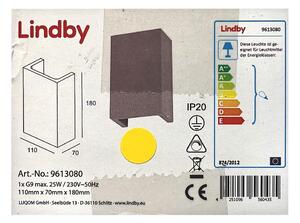 Lindby - Zidna svjetiljka SMIRA 1xG9/25W/230V