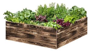 ATMOWOOD Drvena podignuta gredica 120 x 120 x 40 cm - pougljena
