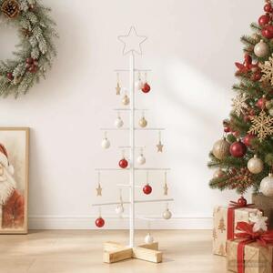 Metalna božićna jelka KUOPIO 90 cm Čelik Bijela - 90 cm Bijela bez LED svjetala