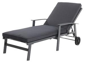 Sunfun Maja Ležaljka za plažu (Š x D x V: 170,5 x 63,5 x 102 cm, Aluminij, Antracit, Mogućnost valjanja)