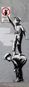 Poster Banksy - Grafitti Is A Crime, (53 x 158 cm)