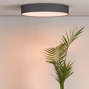 Calex Smart LED stropna svjetiljka od tkanine, Ø 40 cm, RGBW, prigušljiva, prigušiva, Crno, Dnevni boravak/blagovaonica, Tkanina / tekstil