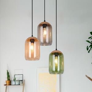 Trio Lighting Viseća svjetiljka od pluta, raznobojna, Ø 30 cm, 3 žarulje, staklo/pluto, prigušiva, Višebojno, Dnevni boravak/blagovaonica, Staklo
