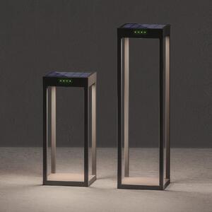 KLEWE LED solarna svjetiljka RADIA MAXI, antracit, 50 cm, aluminij, IP65, Crno, Aluminij, Solarna svjetla