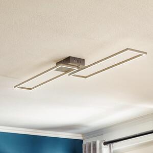 Briloner LED stropna lampa Frame, daljinski upravljač, crna, prigušiva, Crno, Dnevni boravak/blagovaonica, Metal