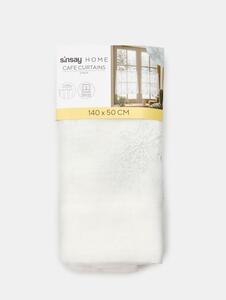 Sinsay - Set kratkih zavjesa s sjajnim izvezenim snježnim pahuljama 2 pack