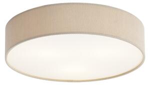 Moderna stropna svjetiljka taupe s baršunastim sjenilom 46 cm 3-svjetla - Luz