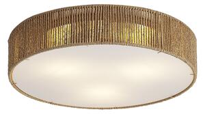 Japandi stropna svjetiljka prirodna sa sjenilom 46cm 3-svjetla - Luz