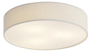 Moderna stropna svjetiljka bijela sa baršunastim sjenilom 46cm 3-svjetla - Luz