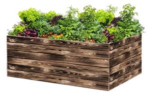 ATMOWOOD Drvena podignuta gredica 160 x 100 x 60 cm - pougljena