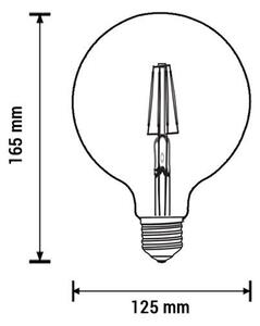 LED ŽARULJA E27 G125 4W FILAMENT