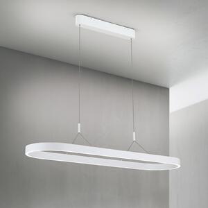 ORION LED visilica Carrara, bijela, podesiva po visini, CCT, prigušiva, Bijela, Dnevni boravak/blagovaonica, Aluminij