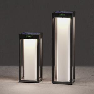 KLEWE LED solarna svjetiljka RADIA MAXI MOON, antracit, 50 cm, IP65, Crno, Aluminij, Solarna svjetla