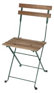 Zeleno-bež metalna vrtna stolica - Esschert Design