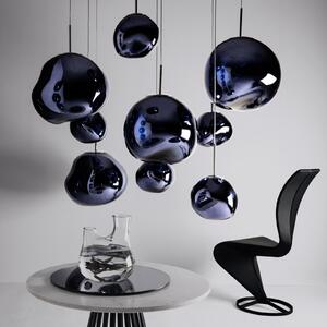 Tom Dixon LED viseća lampa Melt Mini, Ø 28 cm, dimljena, prigušiva, Sivo, Dnevni boravak/blagovaonica, Plastika