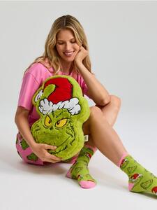 Sinsay - Krzneni ukrasni jastuk s božićnim motivom Grinch