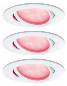 Paulmann 93940 -SET 3x LED RGBW/2W IP23 Pri. ugradbena svjetiljka za kupaonicu 230V