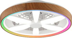 Brilliant - LED RGBW Prigušivi stropni ventilator GAIANO LED/24W/230V + DU
